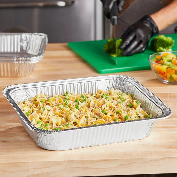 Choice Half Size Foil Steam Table Pan Deep 2 9/16" Depth - 100/Case